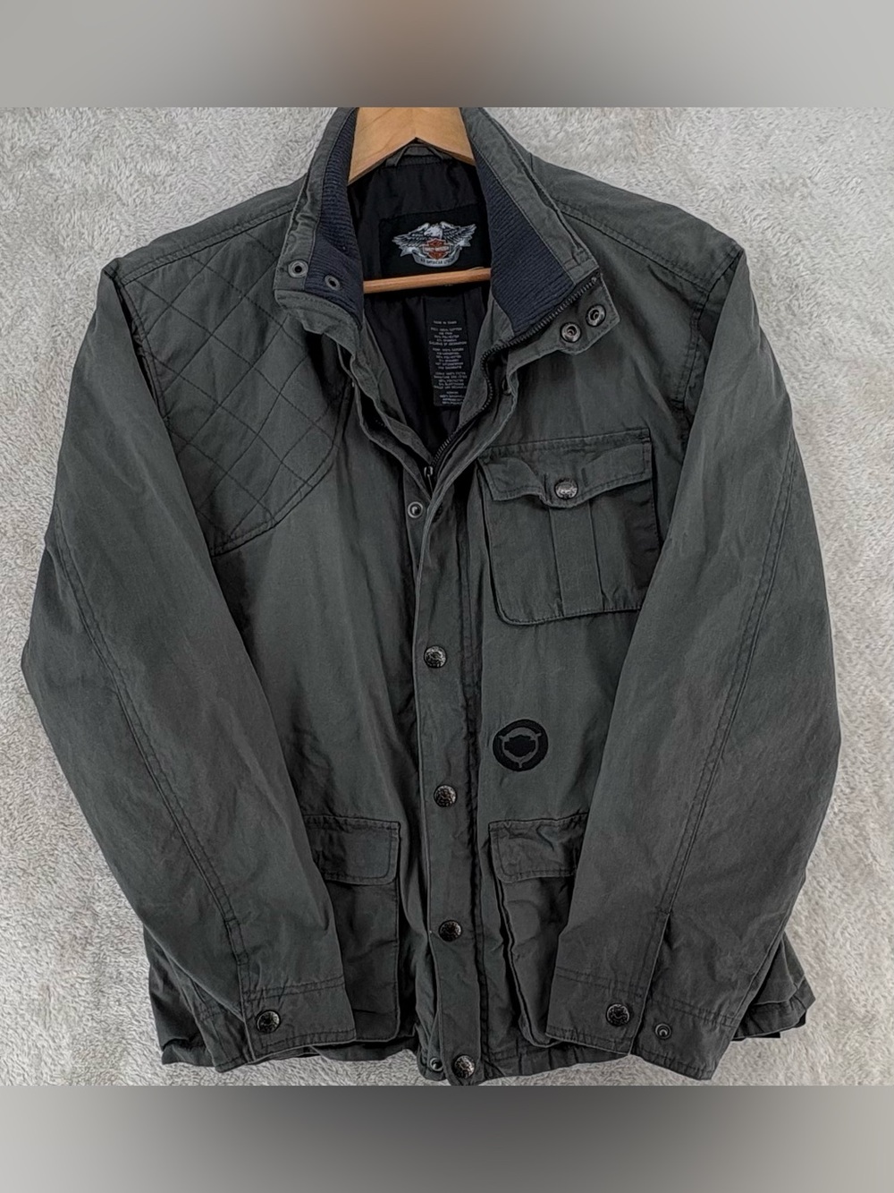 *Harley-Davidson Men's Dark Olive Chore Jacket (L)*